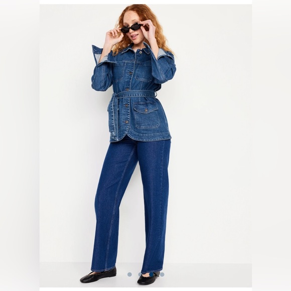 Old Navy Tie-Waist Jean Utility Jacket - Picture 3 of 12